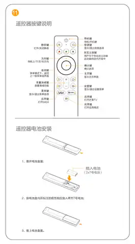 TCL 遥控器外观说明-11